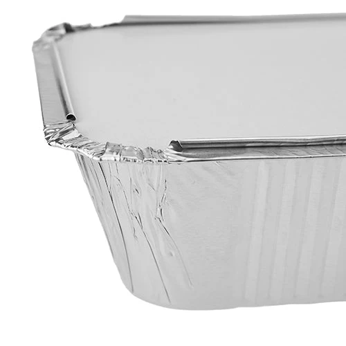Aluminium Containers with Lid 8368 ( 680 CC ) 197 mm Length x 124 mm Width x 46 mm Height 10 Pieces - Image 4