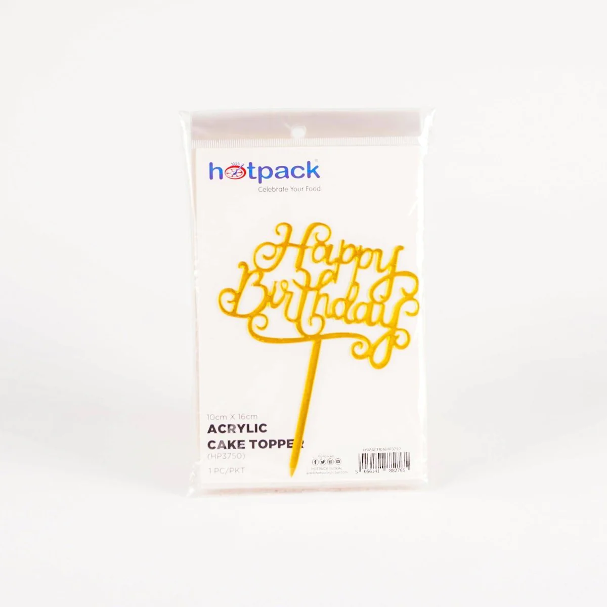 Golden Acrylic Cake Toppers 1 Piece - Image 8