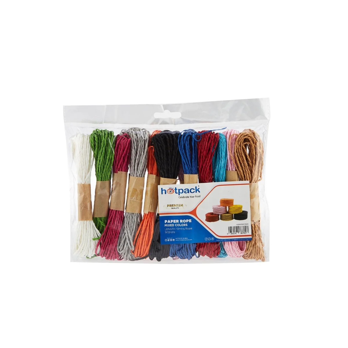 Paper Rope Mixed Colors (10 Meters * 12 Rolls) - Image 3