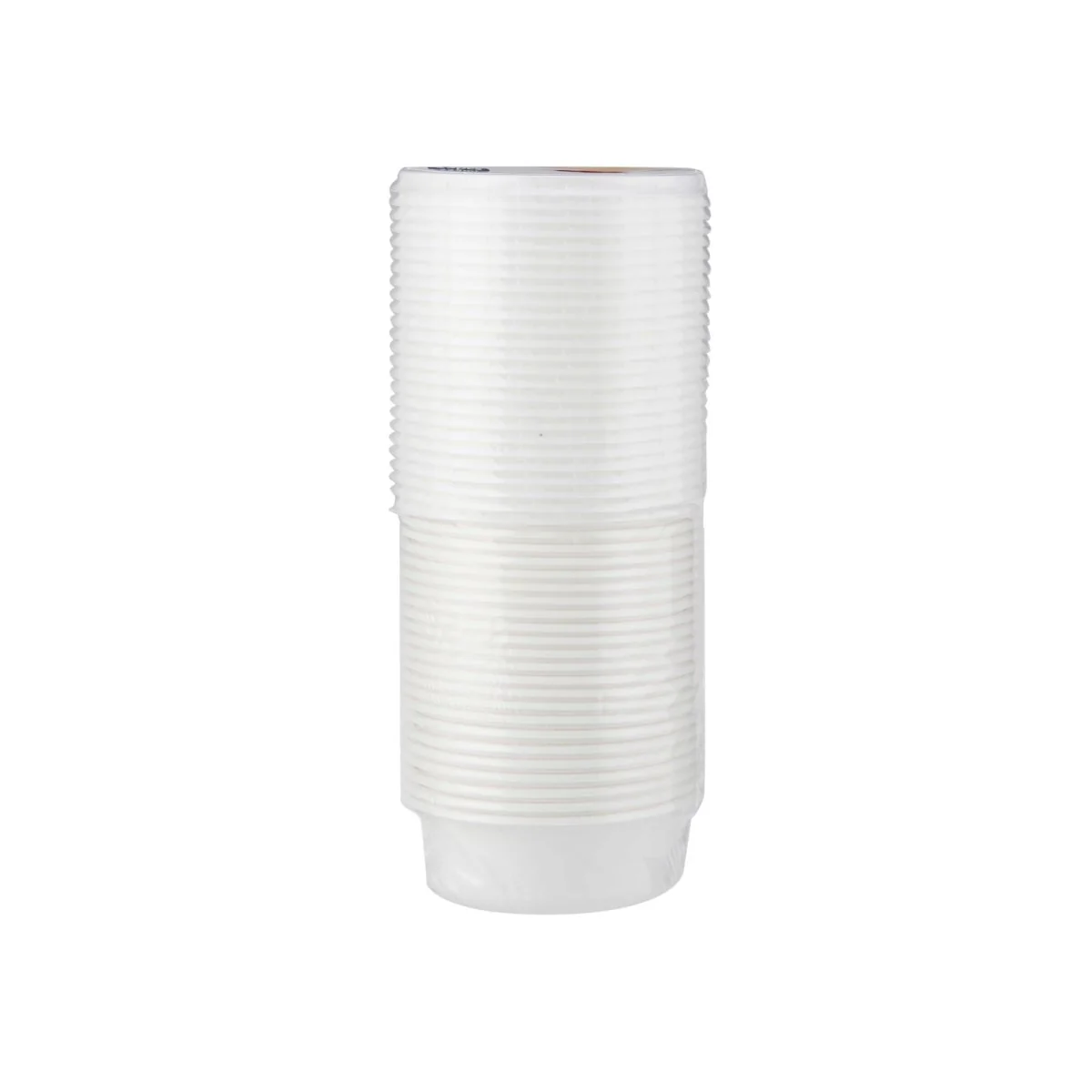 Plastic White Bowl 225ml With Lid 25 Pieces - Image 3