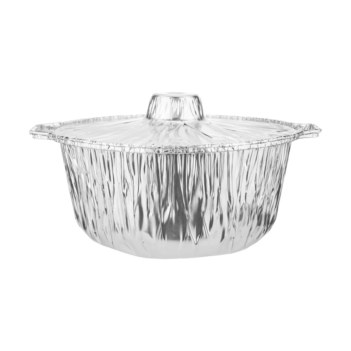 Round Aluminium Pot Container With Lid - Image 13